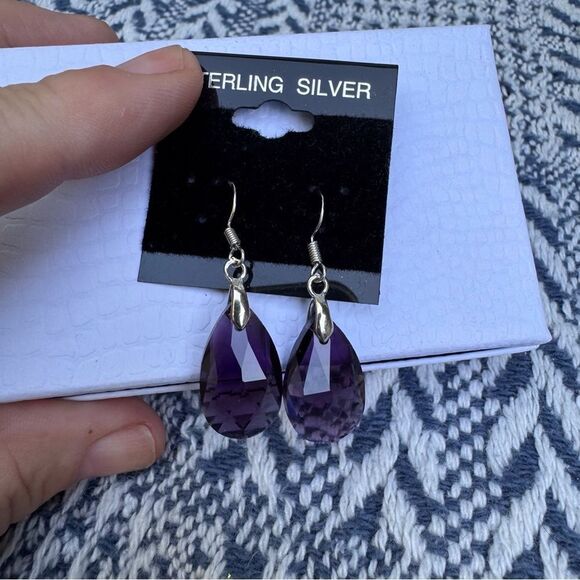 Handmade 925 Elegant Teardrop Earrings - Picture 2 of 10